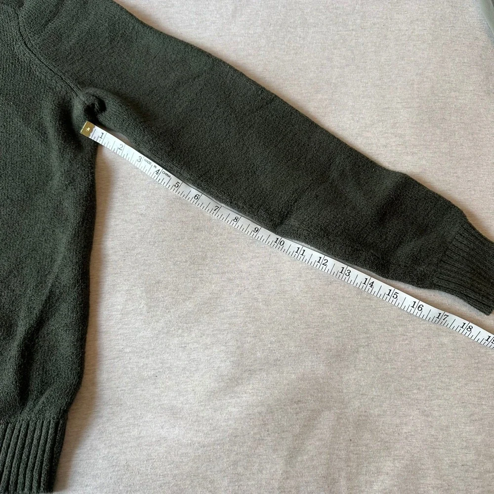 Banana Republic Mens Olive Green Textured Knit Crewneck Sweater Small‎ Raglan S